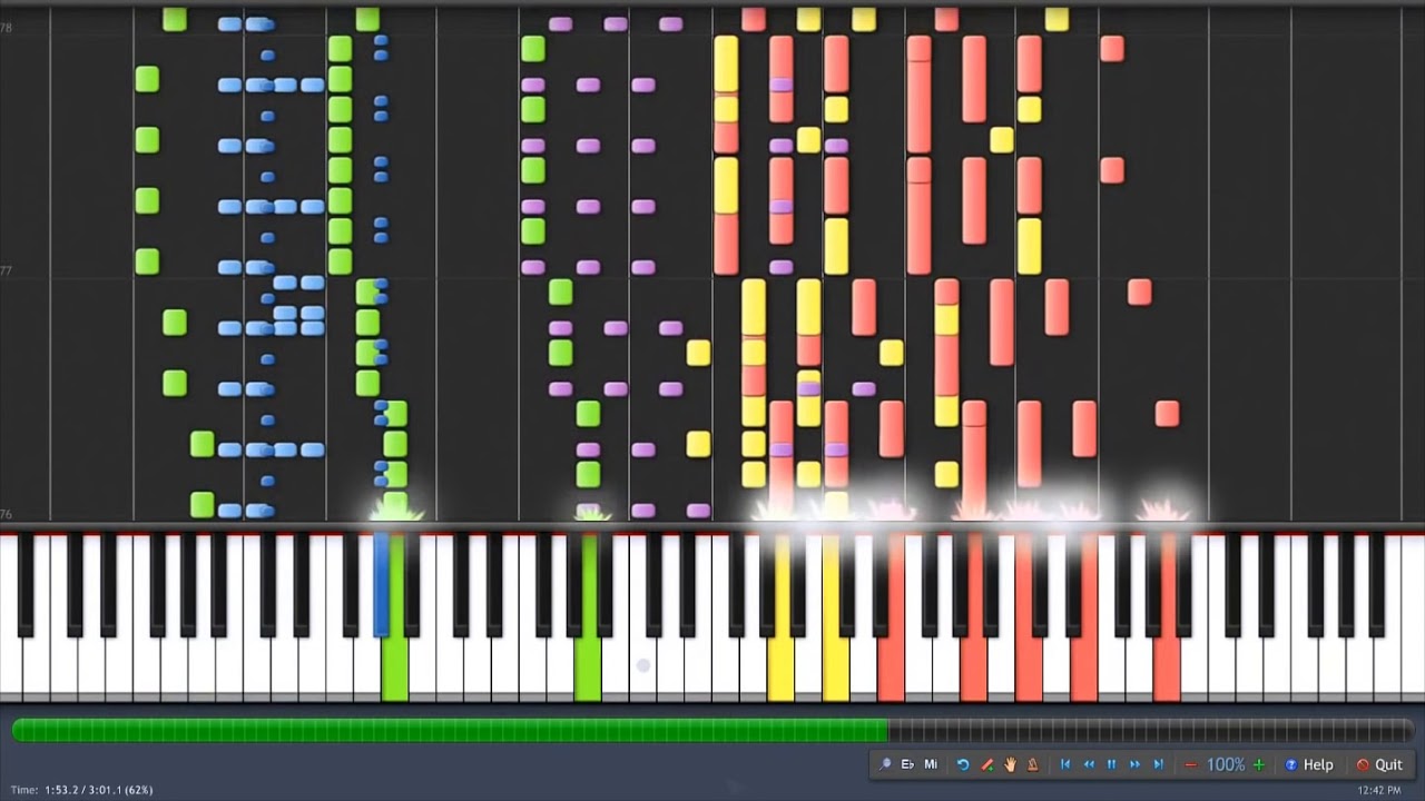 [HD] Running in the 90's - Initial D [Synthesia][REDONE]
