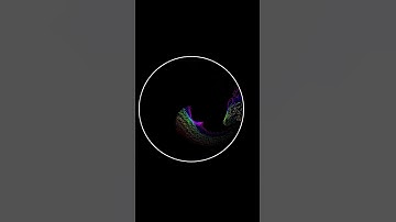 6000 Rainbow Particles Bounce In A Circle | Desmos Art #shorts