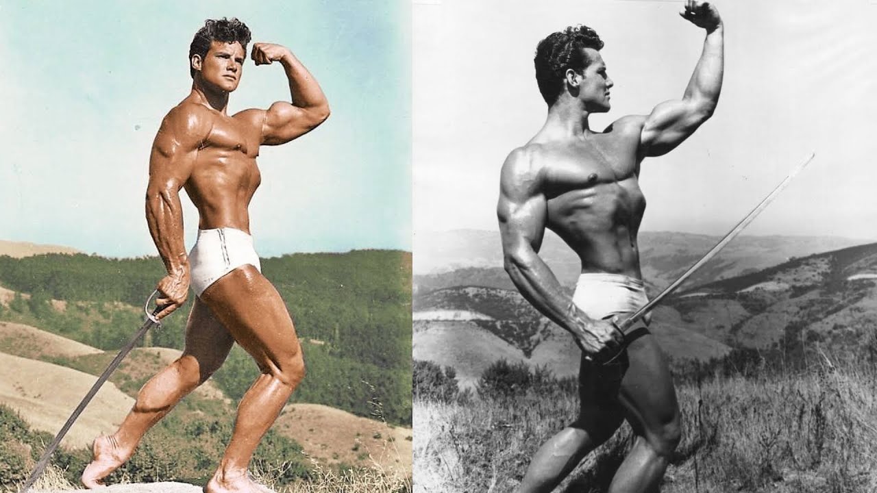 Steve Reeves Photots Steve Reeves Rare and Colorized Photos #12 l Steve Reeves Hercules ...