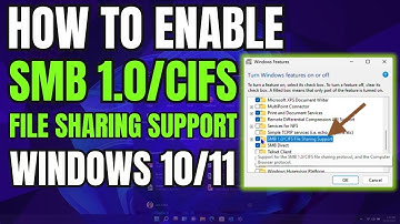 How to Enable SMB 1.0/CIFS File Sharing Support on Windows 10/11