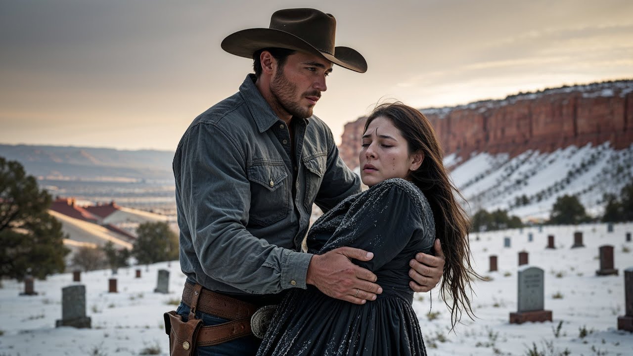Grieving Widow Sat In The Snow Until Cowboy Lifted Her Saying “You Still Belong To The Living”