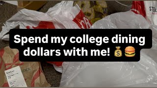Spend my College Dining Dollars with ME! 💰🍔🥗