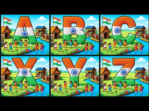 Celebrating the Indian Flag | Creative ABCD Designs #independenceday #abcd #republicday