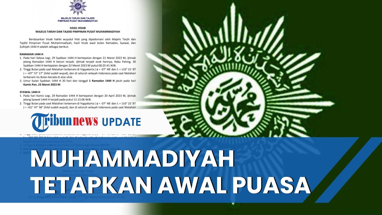 Resmi Pp Muhammadiyah Tetapkan Hari Pertama Puasa Ramadan 1444 H Jatuh