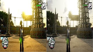 GTA San Andreas Definitive Edition: (Color Saturation+Sharpen Vs Original) screenshot 3