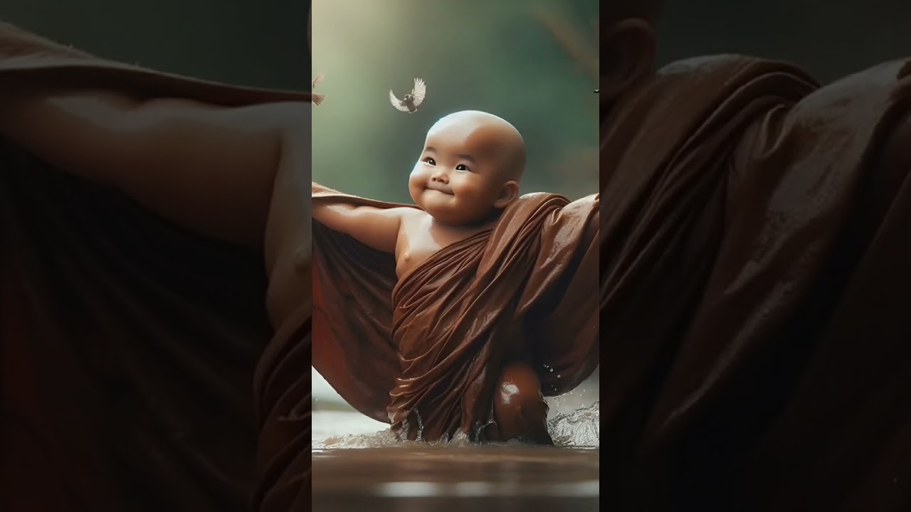 little monk so cute 