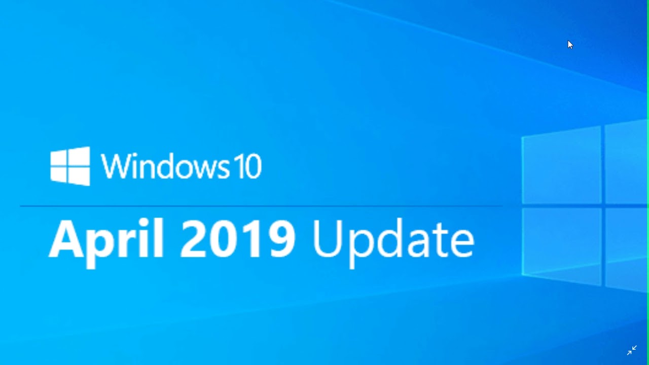 Windows 10 April 2019 update Should arrive sometime this month YouTube