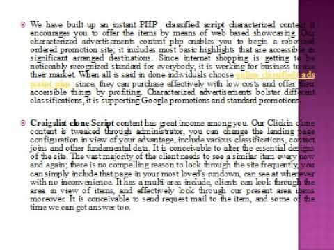 Php classified script, classified ads script php, Craiglist Clone script