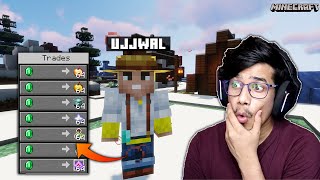 Beating Minecraft But YouTubers Trade OP Items