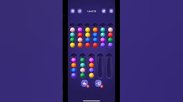 Sort Ball: Color Puz Fun Level 53 #sortball #colorsorting #shortsfeed