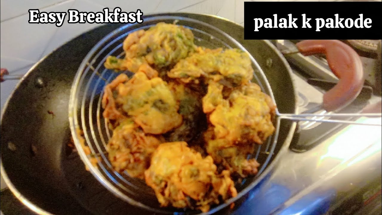 crispy Palak Pakoda Recipe | How toMake Palak Pakode at Home |  monsoon snacks #viral #_trending 