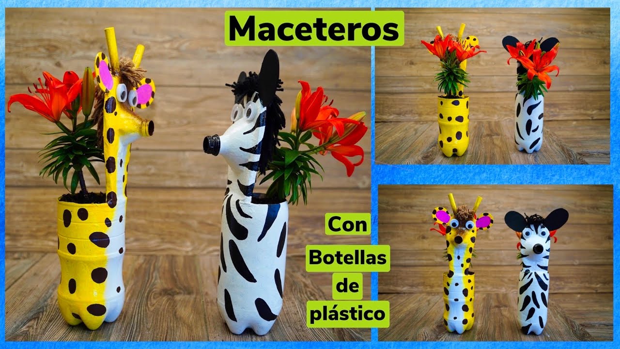 Reciclaje manualidades con botellas de plastico grandes