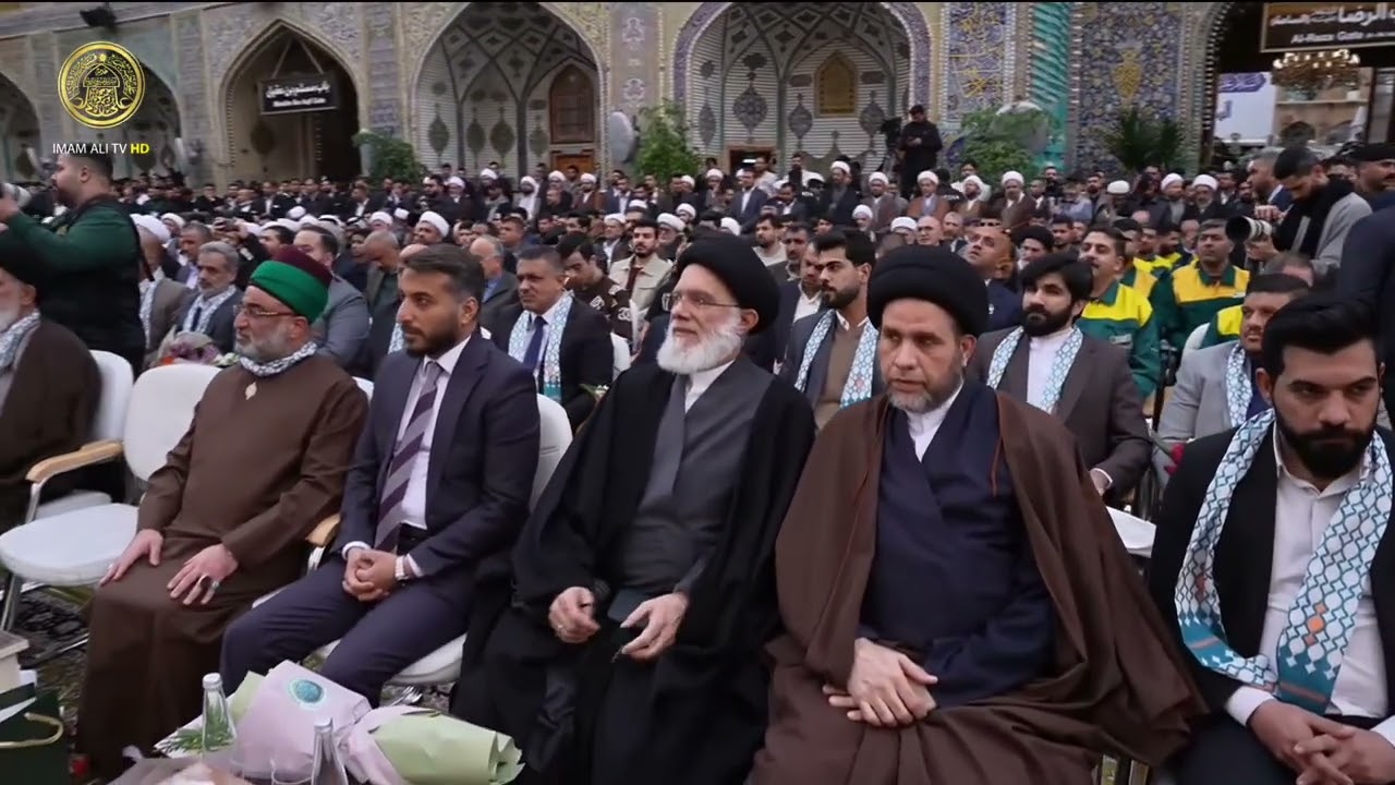 مراسم التذهيب الجديد للإيوان الذهبي الكبير 1447 هـ