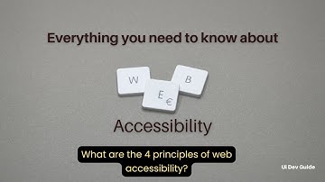 Web accessibility | Web accessibility tutorial | Web accessibility guidelines | #uidevguide