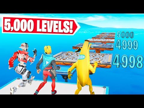 5,000 LEVEL CRAZY DEFAULT DEATHRUN (Fortnite Creative Mode)