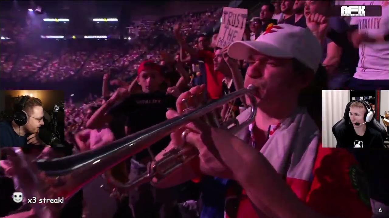 Trumpet guy envitalizes vitality csgo crowd Ohnepixel YouTube