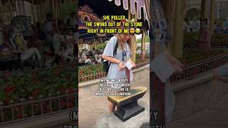 WOW! She TUGGED and pulled it out! What about ME? #shorts #disney