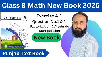 9th Class Math New Book Chapter 4 Exercise 4.2 - class 9th math exercise 4.2 Question no.1& 2
