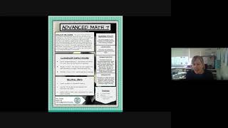 Open House - Advanced Math 7 - Nicole Fortier