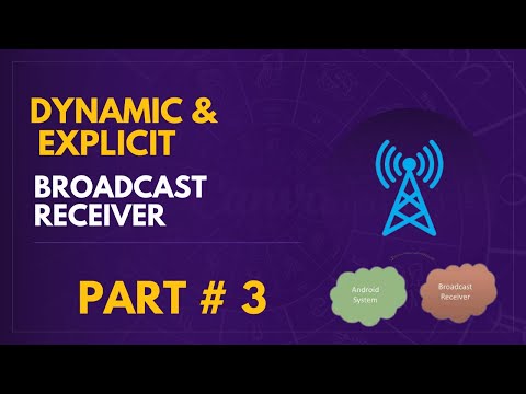 Dynamic Broadcast Receiver | Android Broadcast Receivers | Android Components | Broadcast Receiver