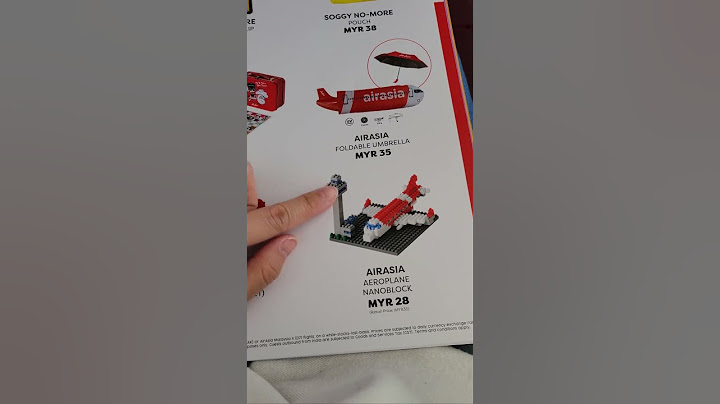 Limited Edition NanoBlock Set on AirAsia Flight to Bali