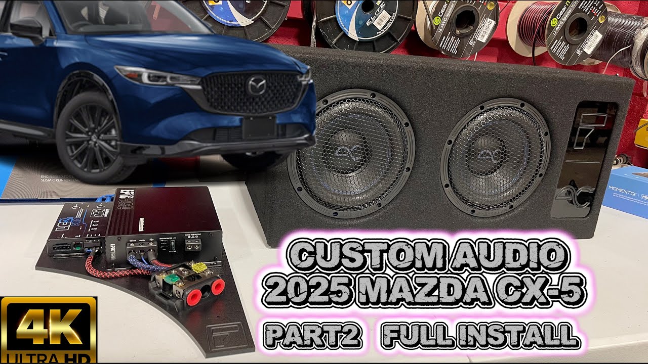 Part2 MAZDA CX-5 @AudioControlCar CUSTOM Install SPIKE 8” SUBWOOFER, EPIC1000 AMPLIFIER, LC2I Pro.