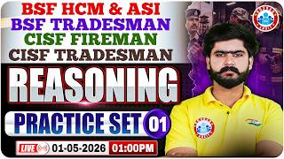 CISF Tradesman Reasoning Practice Set | BSF HCM Practice Set - 01 | Reasoning For CISF &amp; BSF