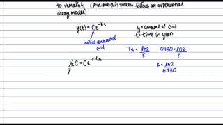 Exponential Decay Example