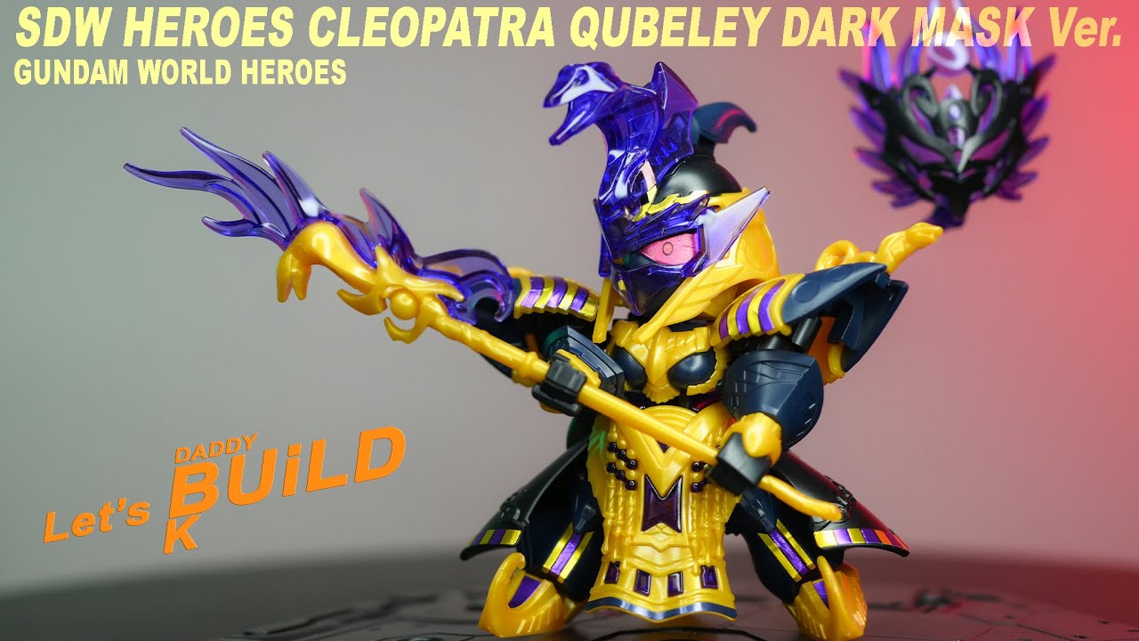 Let's Build SD Gundam World Heroes Cleopatra Qubeley Dark Mask Ver