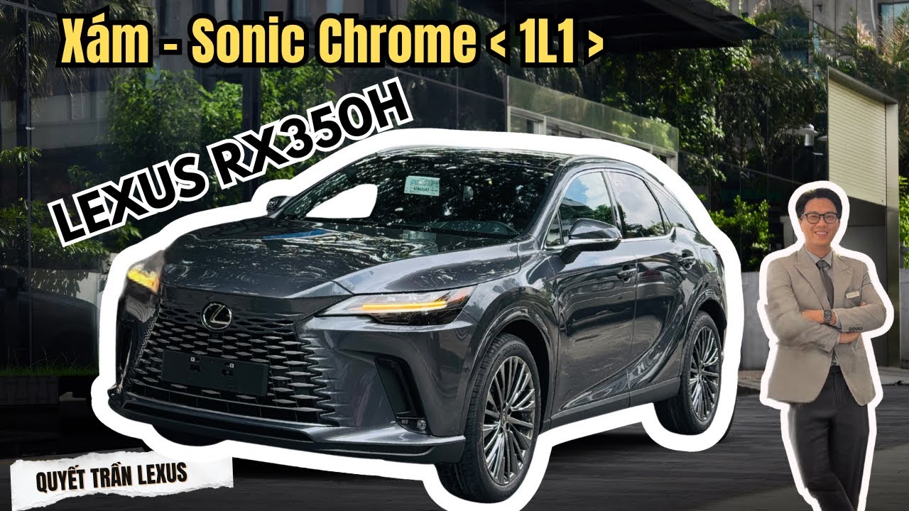 🌟Lexus RX350h Luxury | Ngoại thất: Xám - Sonic Chrome (1L1) - Nội thất nâu Café | Quyết Trần Lexus