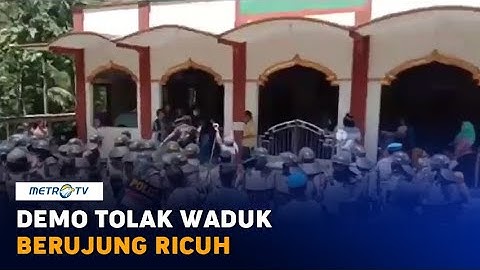 Demo Warga Wadas Tolak Waduk Berujung Ricuh