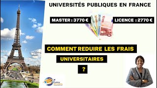 Comment réduire vos frais universitaires en France 
