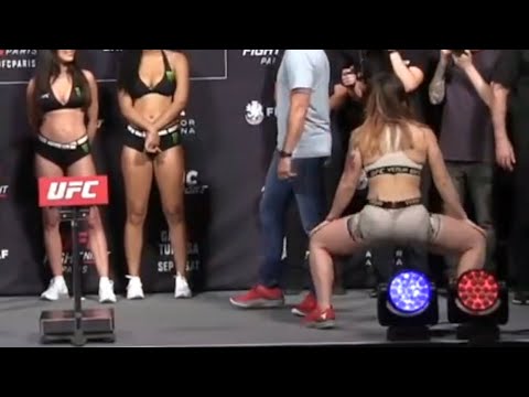 UFC newcomer Ailin Perez twerked Video at UFCParis | UFC Ailin Perz
