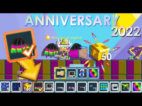 Anniversary Week 2022 New Partydactyl Wings All New Items Omg Growtopia Youtube Anniversary Week 2022 New Partydactyl Wings All New Items Omg Growtopia Youtube