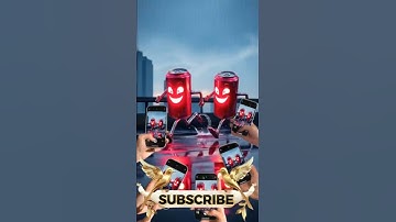 "Funny Soda Can Robots Running in the Rain 🌧 | 3D Animation | Aesthetic Robot Life"