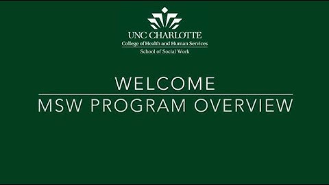 MSW Program Overview