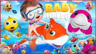 Baby Hai 🦈, Mama mit Baby Hai dü dü dü dü dü 🦈 Kinderlieder | Banana Cartoon Deutsch Original lieder