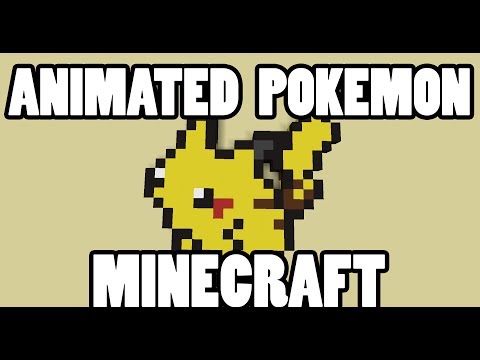Animated Pikachu Sprite in Minecraft W/ Command Blocks!!! - Animated Pikachu Sprite in Minecraft W/ Command Blocks!!!