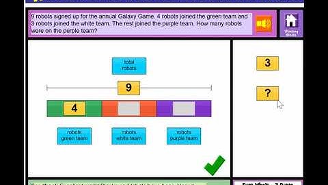 Thinking blocks addition part whole 3 parts
