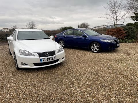 Lexus IS 250 2.5 F Sport 4dr vs Honda Accord 2.4 i-VTEC EX Auto Euro 5 4dr road test and comparison