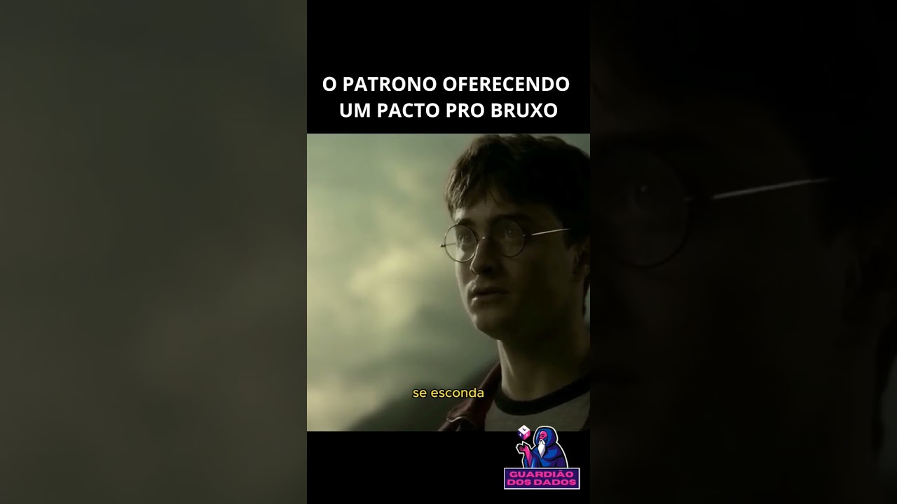 O Patrono oferecendo um pacto pro Bruxo... 🤣📜 