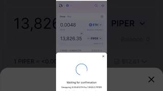 Buying newly added token on Uniswap using Trust Wallet screenshot 5