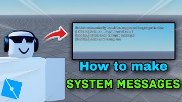 How to Make a System Message🛠️ | Roblox Studio Tutorial 2025