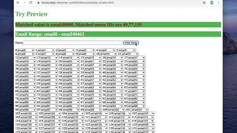 A side-channel attack that exploits browser’s autofill preview functionality to infer email address.