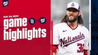 Padres vs. Nationals Game Highlights (5\/24\/23) | MLB Highlights