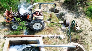 dual pump shaft system tube well with tractor // Punjab agriculture system