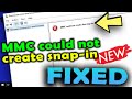 MMC Could not create the snap in Windows 10 \ 8 \ 7 [Fixed] How to fix MMC Error