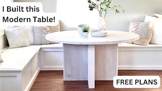 I Built My Own Modern Pedestal Table!