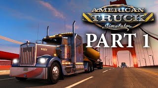 AMERICAN TRUCK #1 TRANSPORTAMOS UN REMOLQUE DOBLE EN MI PRIMER ENTREGA(NO COMMENTARY)