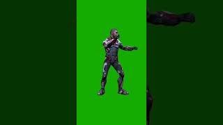 kick  on green screen animation